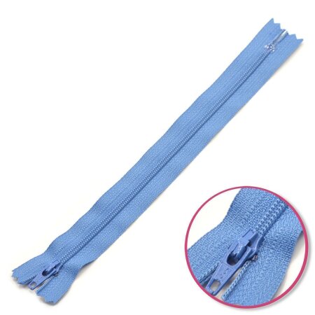 Zipper Blue 20cm Non Seperable YKK (0561179-837)