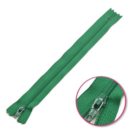 Zipper Green 12cm Non Seperable YKK (0561179-878)