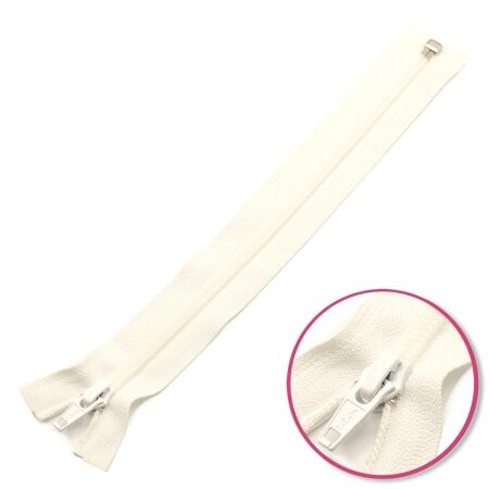 Zipper White 50cm Seperable YKK (0004706-501)