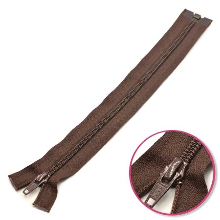 Zipper Dark Brown 25cm Seperable YKK (0004706-570)