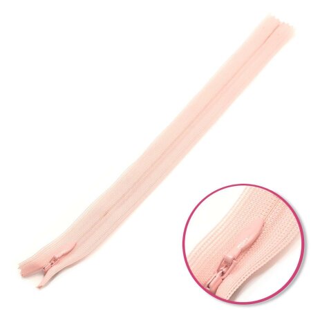 Concealed Zipper Pearl Pink Pink Non Seperable YKK (0004715-811)