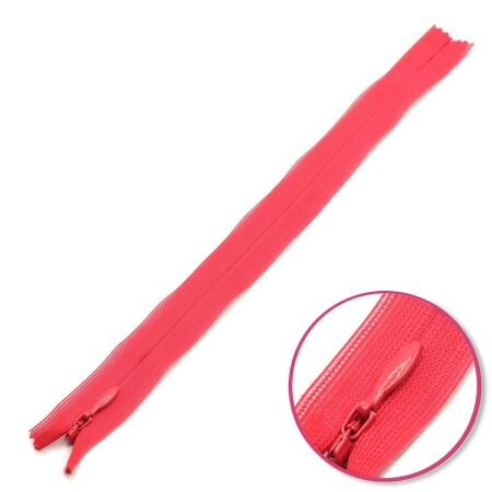 Concealed Zipper Dark Pink 22cm Non Seperable YKK (0004715-817)