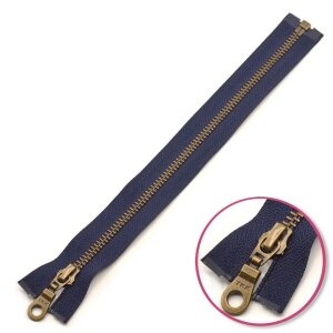 Zipper Navy Seperable Antique-Gold YKK (0503311-058)