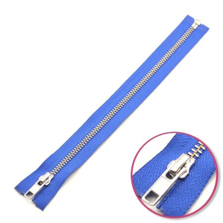 Zipper Royal-Blue 25cm Seperable Silver YKK (0573985-918)