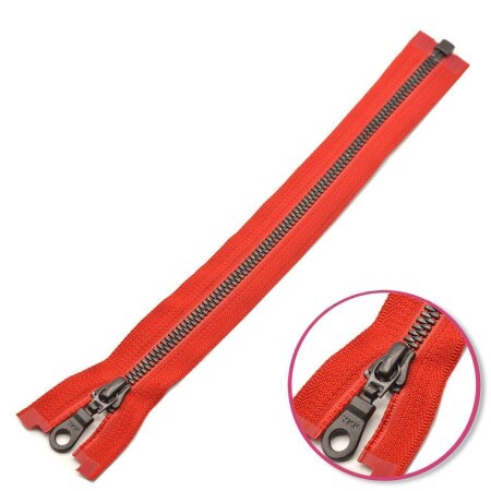 Zipper Red 25cm Seperable with Teeth Plastic YKK (4296577-519)