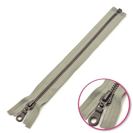 Zipper Grey 45cm Seperable with Teeth Plastic YKK (4296577-577)