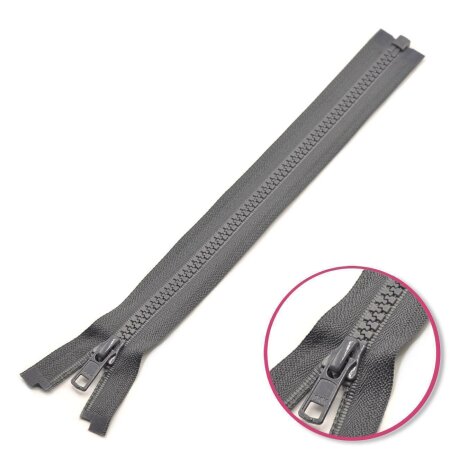 Zipper Slate-Grey 25cm Seperable with Teeth Plastic YKK (4335956-182)