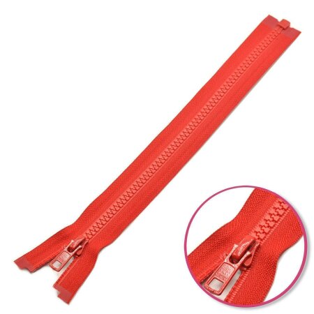 Zipper Red 25cm Seperable with Teeth Plastic YKK (4335956-519)