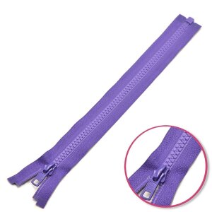 Zipper Dark Purple Seperable with Teeth Plastic YKK...