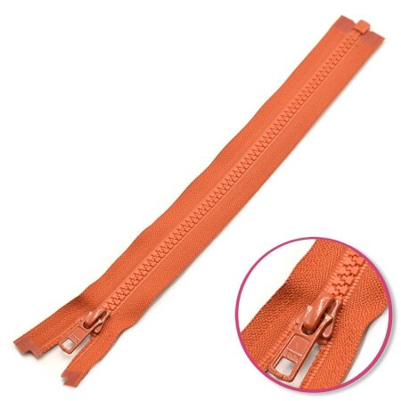 Zipper rust-Brown 25cm Seperable with Teeth Plastic YKK (4335956-850)