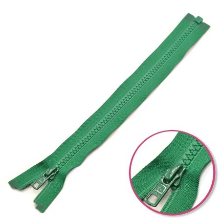 Zipper Green 25cm Seperable with Teeth Plastic YKK (4335956-878)