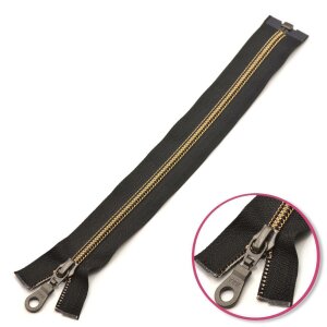 Zipper Black Seperable Golden Deco Spiral YKK (0904096-580)