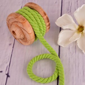 Twisted Cotton Cord XXL Uni Lime 12 mm