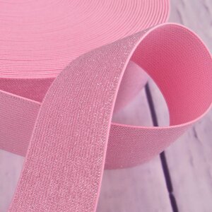XXL Elastic Tape Glitter Pink 5 cm