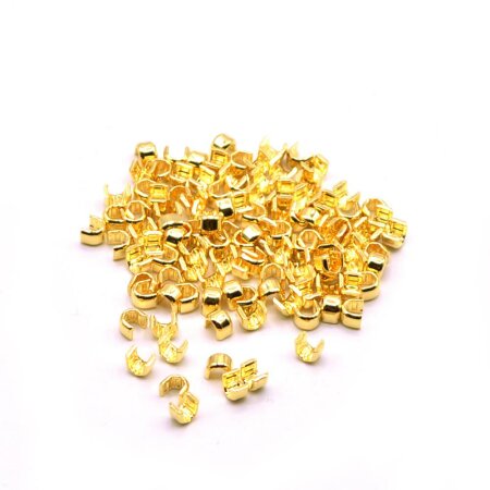Zipper Lock for Metal Teeth Metal Gold 10 Pieces YKK