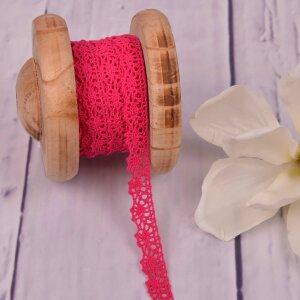 Knitted Trim Lace Trim Pink 15 mm