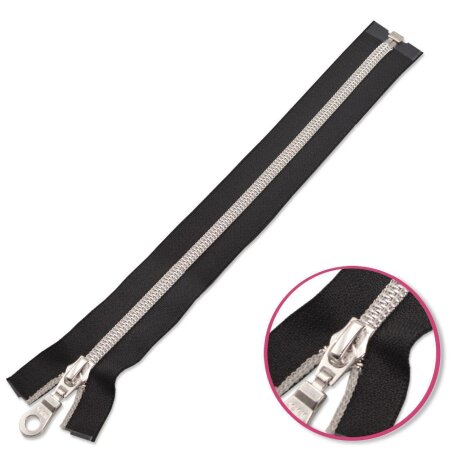 Zipper Black 80cm with Nylon Coil Seperable YKK (4452505-580)