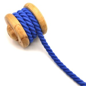 Twisted Cotton Cord XXL Uni Blue 14 mm