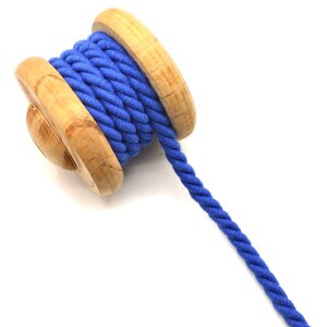 Twisted Cotton Cord Uni royal blue 10mm