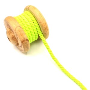 Twisted Cotton Cord Uni Lime 8 mm