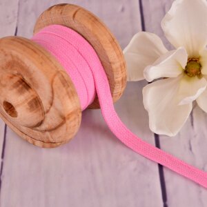 Flat Cotton Cord Hoodie String Light Pink 15mm