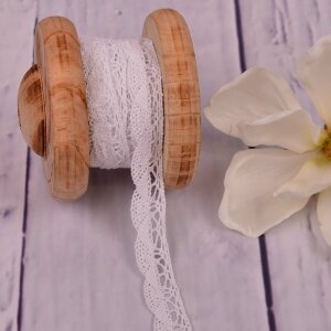 Knitted Trim Lace Trim White 20 mm