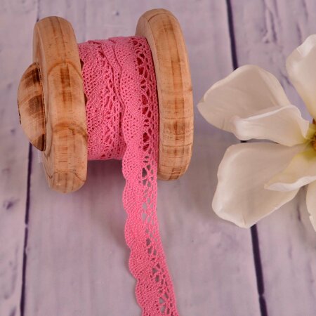 Knitted Trim Lace Trim Light Pink 20 mm