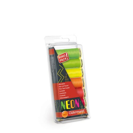 Gütermann Sew-All Sewing Yarn Set Neon 100/7