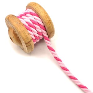 Twisted Cotton Cord Baumwollkordel Pink 10mm
