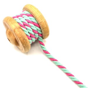 Twisted Cotton Cord Mint Pink 10mm