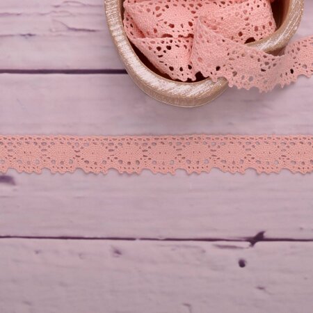 Knitted Trim Lace Trim Light Pink 25 mm