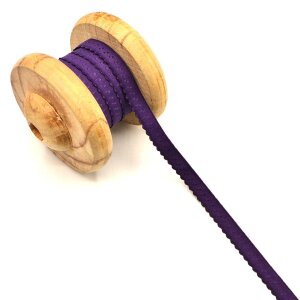 Binding tape Mira Elastic purple 1,2cm