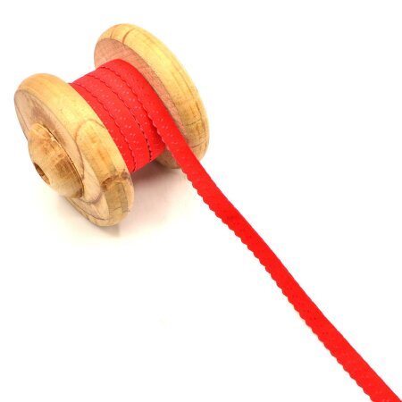 Binding tape Mira Elastic Red 1,2cm