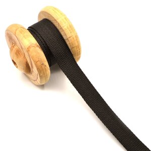belt strap Uni Black 2,5cm