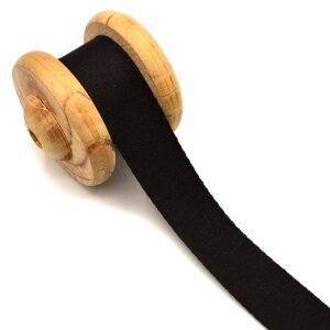 belt strap soft Uni Black 4cm