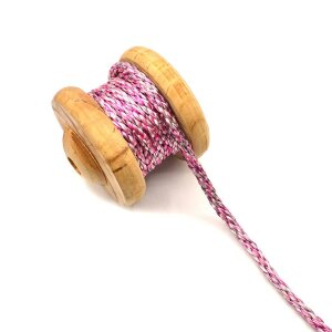 Artificial Silk Cord Braided Pink 8mm