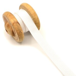 belt strap Uni White 2,5cm