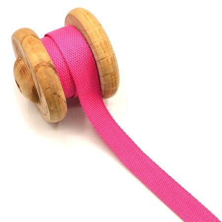belt strap Uni pink 2,5cm