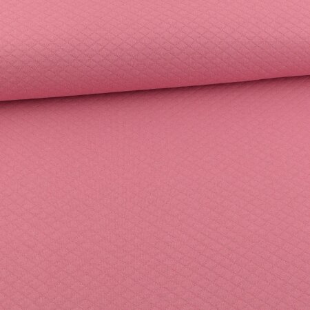 Quilted Diamond Pattern Dusky Pink
