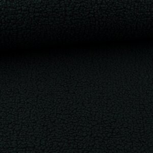 Jacket fabric imitation wool dark green melange