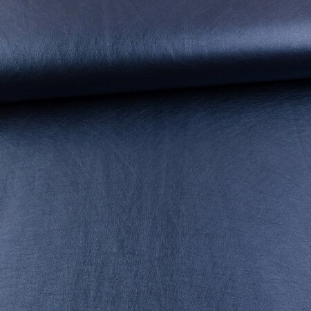 Leather Imitation blue metallic