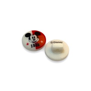 stud Walt Disney 13mm - mickey mouse white red