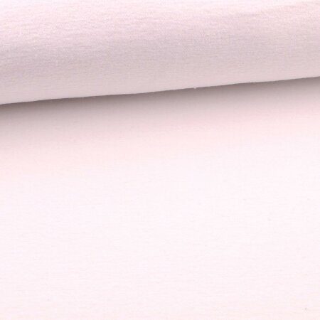 Molton fabric uni white