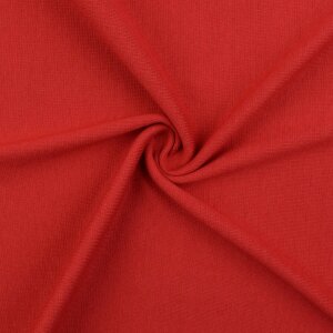 Amelie - Organic uni Cuffs fine-ribbed dark red