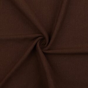 Amelie - Organic uni Cuffs fine-ribbed dark brown
