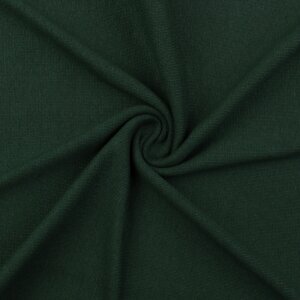 Amelie - Organic uni Cuffs fine-ribbed dark green