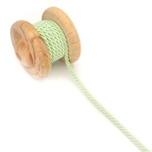 Twisted Artificial Silk Cord mint 6mm