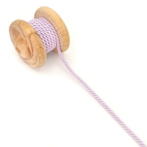 Twisted Artificial Silk Cord lilac 6mm