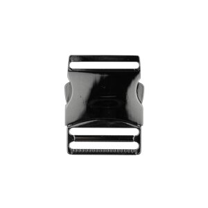 Bag Closure quick-release buckle metal - 40 mm anthracite
