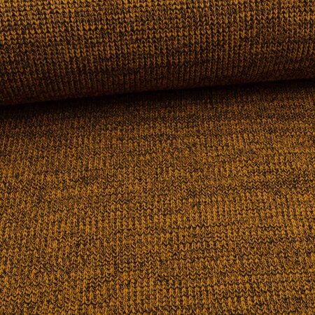 knit fabric - mustard melange